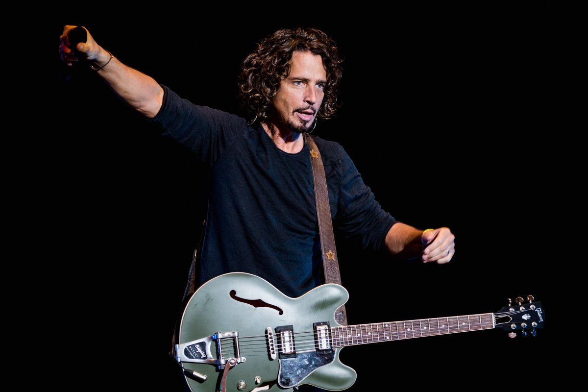 The late Chris Cornell of Soundgarden performing on stage during the 2014 Lollapalooza Brazil.
