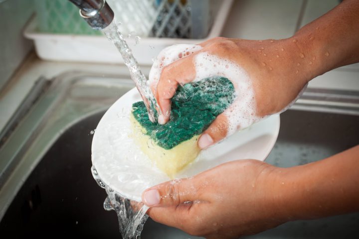 how to disinfect dish sponge