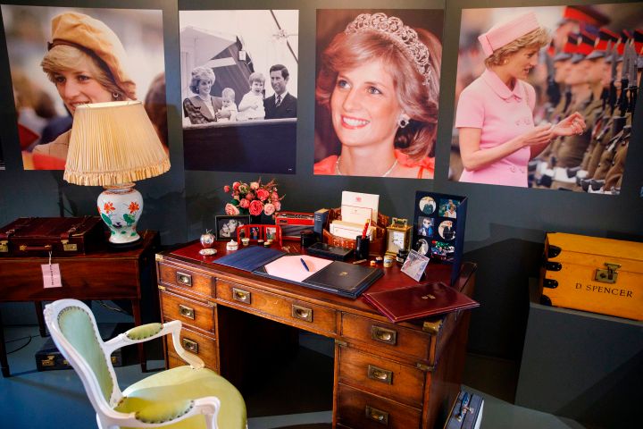 Prince William and Prince Harry recreate Diana’s desk for new exhibit - image
