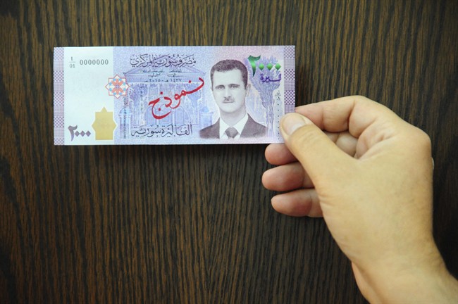 Syrian President Bashar al-Assad will be the face of a new bank note.