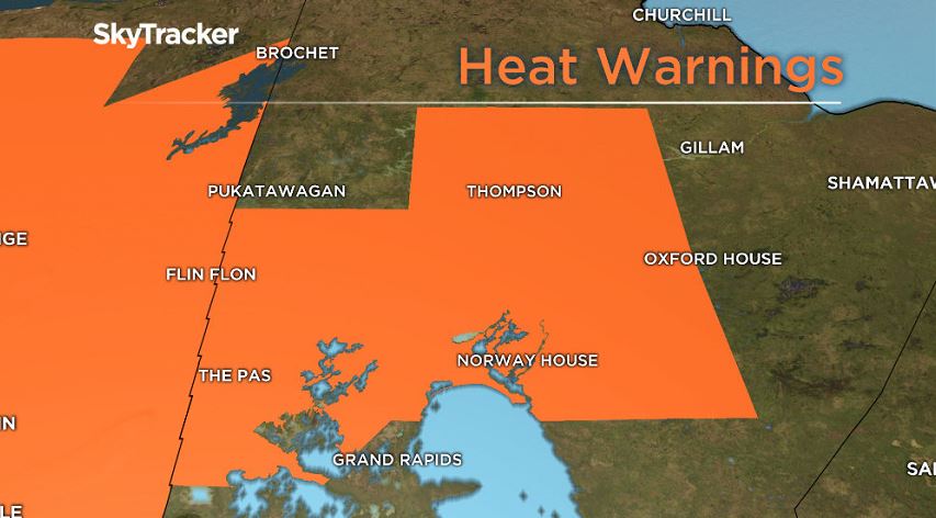 Heat warnings issued Wednesday afternoon.
