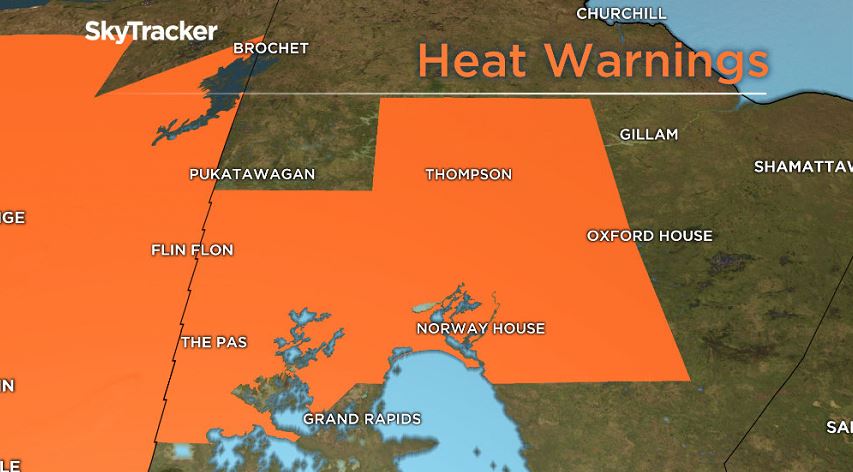 Heat warnings issued Wednesday afternoon.
