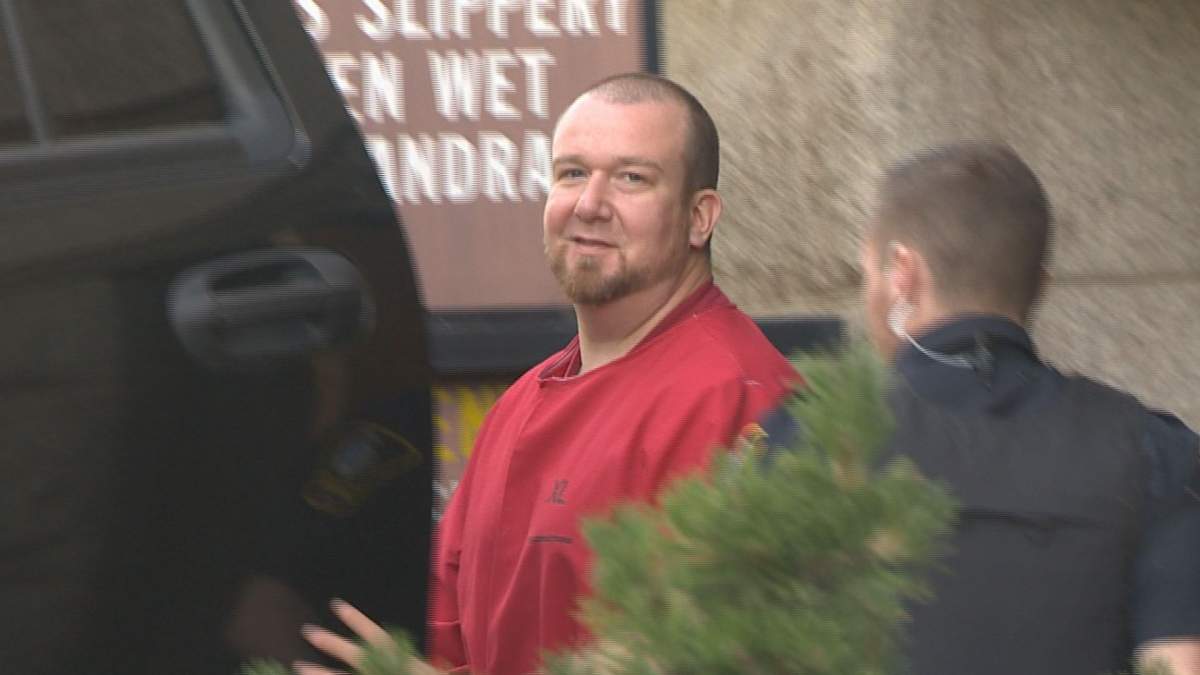 Ronald Learning leaves the Vernon courthouse on Tuesday July 4, 2017 during a break in court proceedings. 