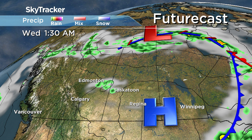 High pressure keeps skies mostly clear this week.