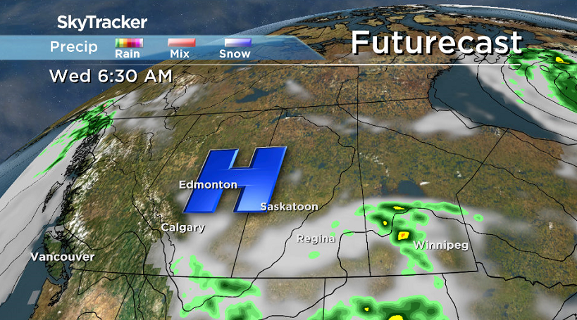 Arctic high drops in Wednesday and keeps conditions cool.