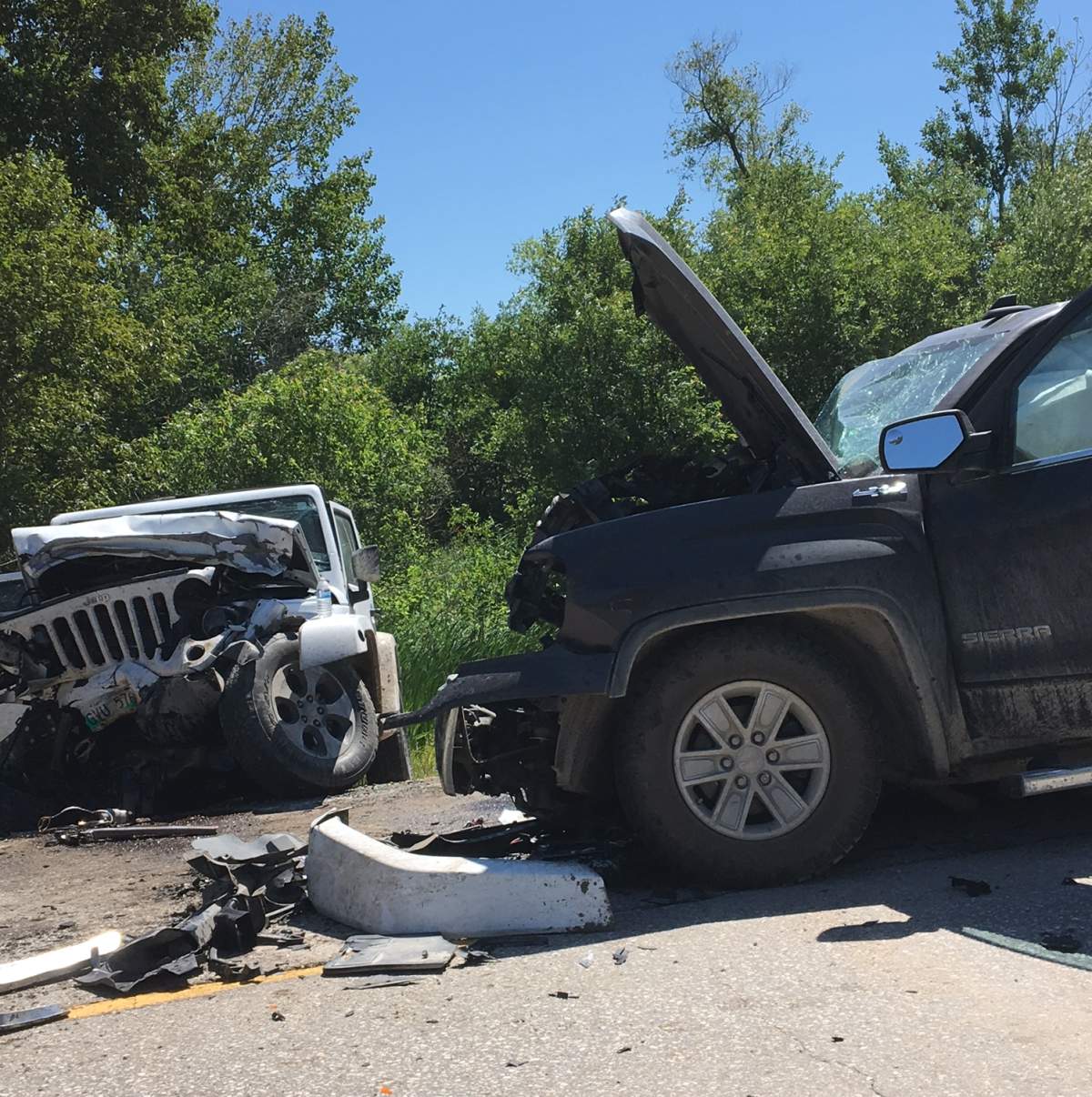 8 people sent to hospital after serious collision on Highway 59 - image