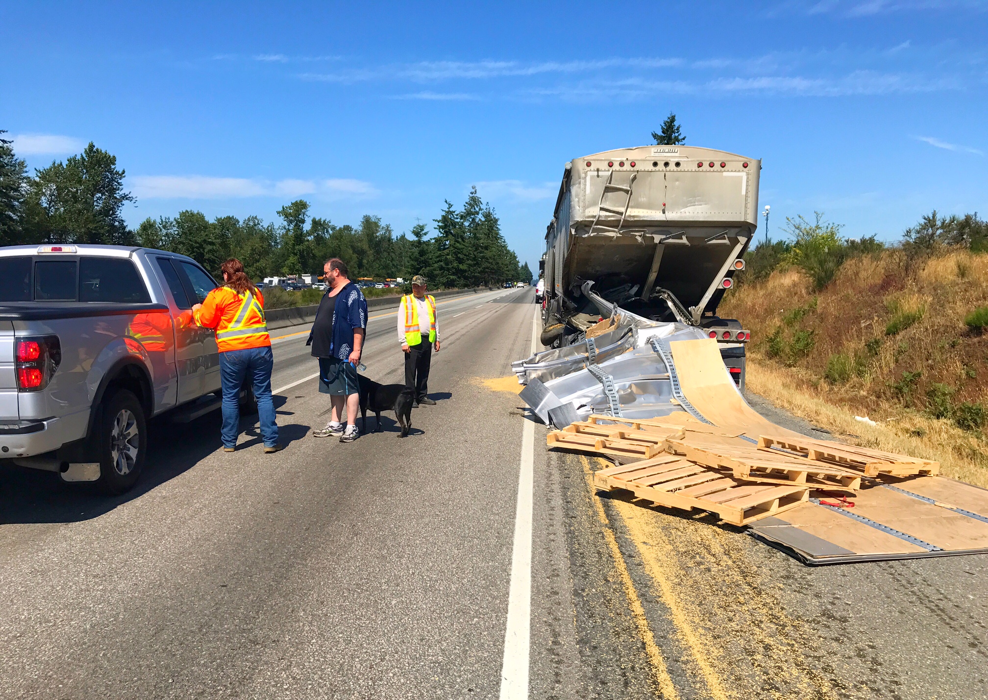 Hwy 1 Reopens After Multi Vehicle Crash In Langley Causes Nine Hour   Hwy 1 Mva2 