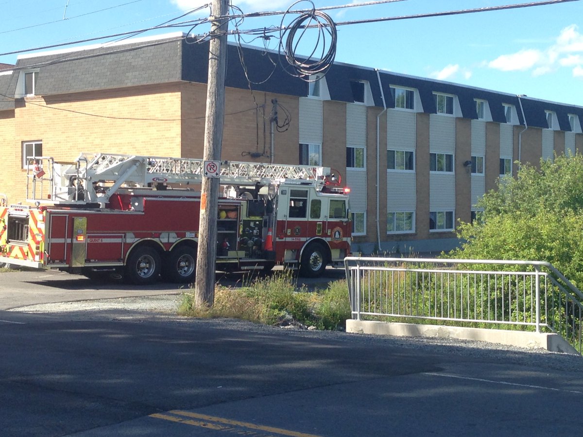 Firefighters were able to get a fire at an apartment building on Herring Cove Road under control quickly. 