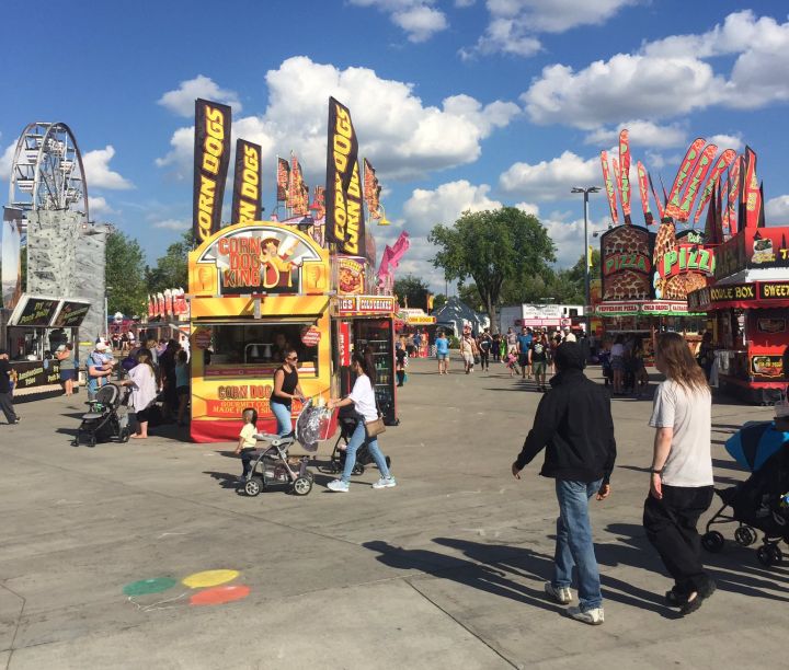 The K-Days midway on Tuesday, July 25, 2017.