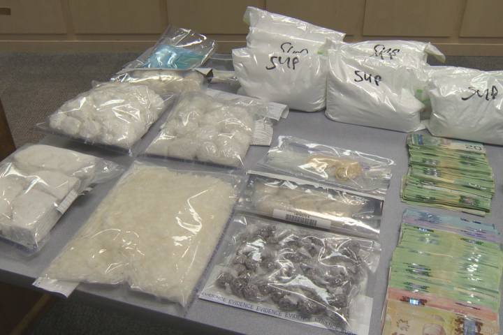 Some of the drugs seized by Kelowna RCMP in October, 2014.