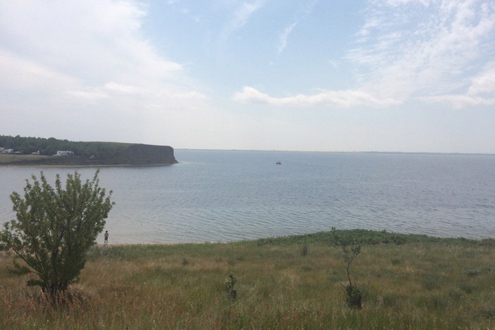 Two people are dead after their boat capsized on Lake Diefenbaker as severe storms swept through Saskatchewan on Thursday evening.