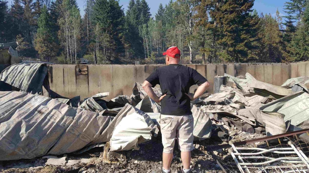 Family loses home to wildfire burning near Monte Lake - image