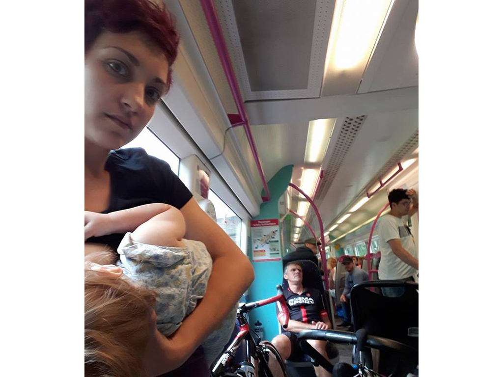 Mom claims she was forced to breastfeed standing up; calls out commuters in  viral post - National | Globalnews.ca