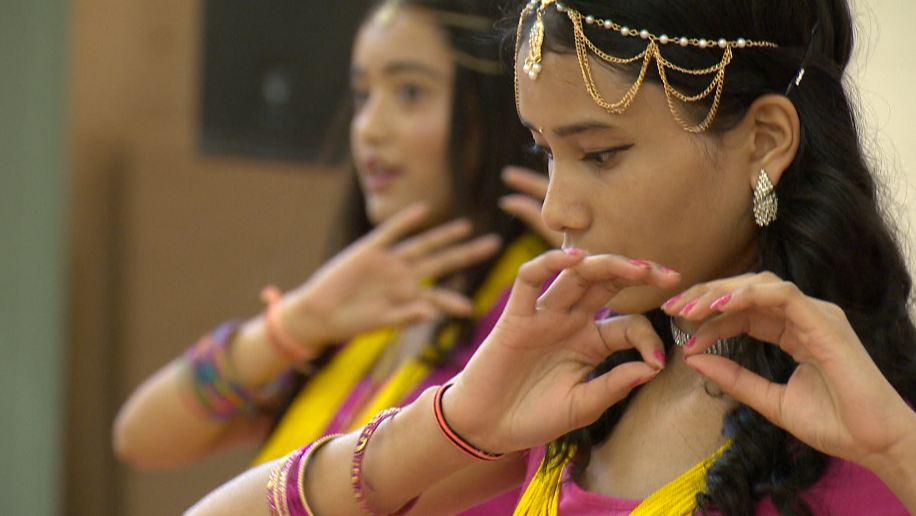 Dancers showcase Nepali and Bhutanese culture on Canada Day in Regina.