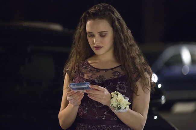 Katherine Langford as Hannah Baker in a scene from the series, '13 Reasons Why.' .