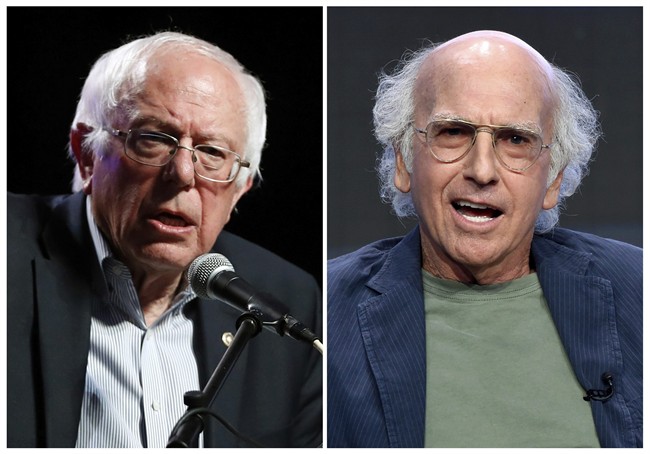 Larry David, who reprised the role of Bernie Sanders for the third time. 