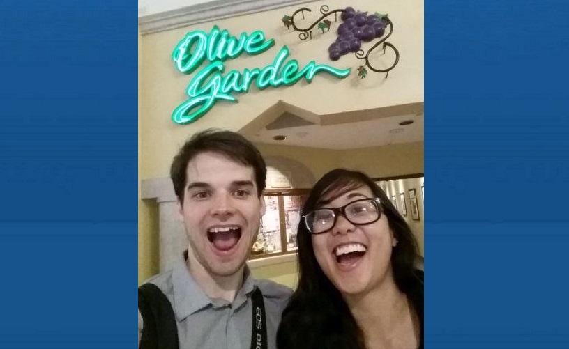 Vincent (Vino) Malone received an email from Olive Garden's parent company saying his blog -- All of Garden -- was violating their trademark.