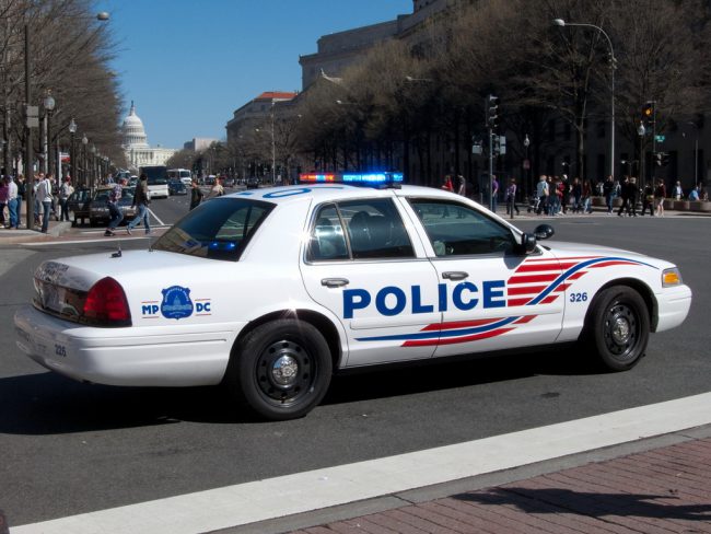 Metropolitan Police Department cruiser.