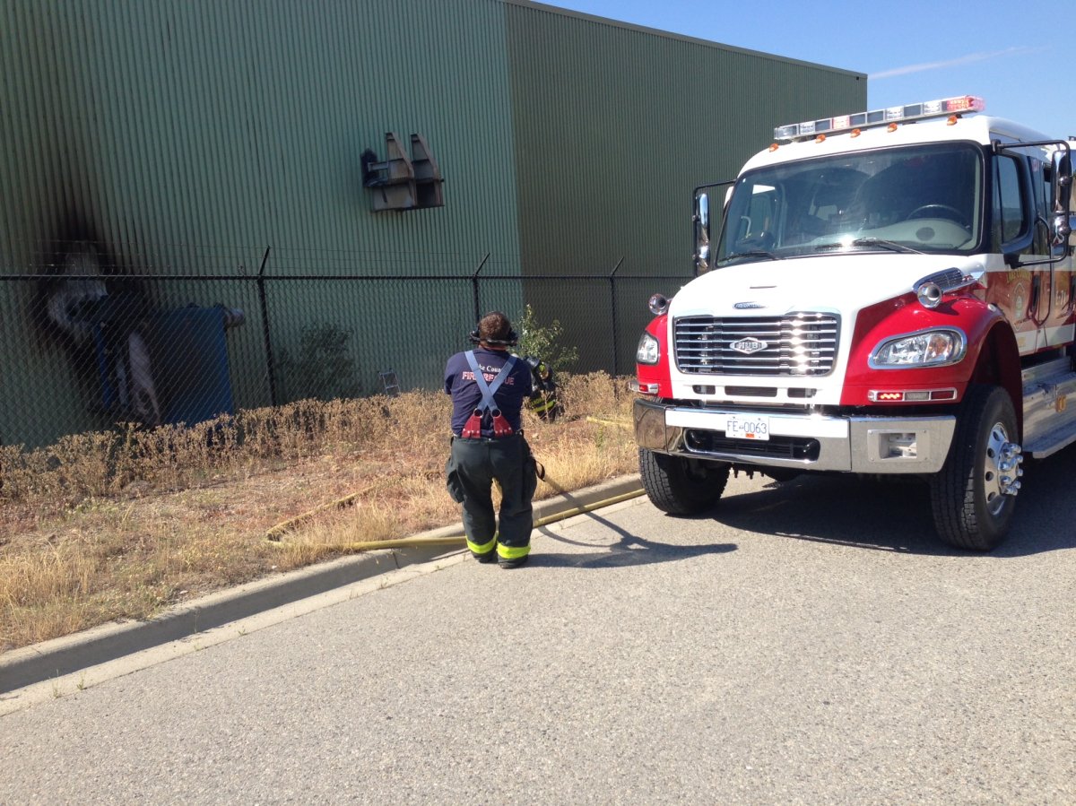 Small fire temporarily shuts down operations Wednesday at Lake Country business.