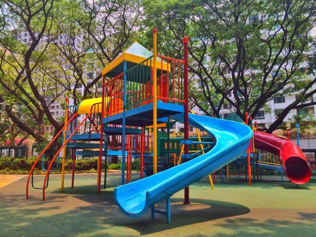 Plastic slides are just as susceptible to heating up as the old metal ones, this mom warns.