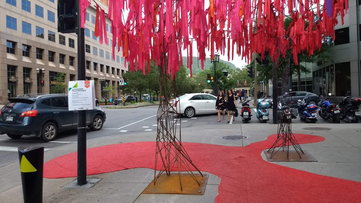 The Promenade Fleuve-Montagne brings together two iconic landmarks of the city, Tuesday, July 18, 2017.