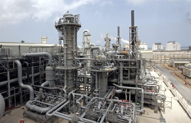 File photo of a gas production facility.