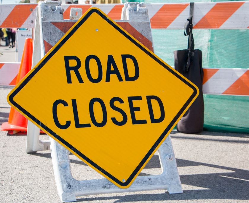 Stretch of Oxford Street near downtown London Ont. closed