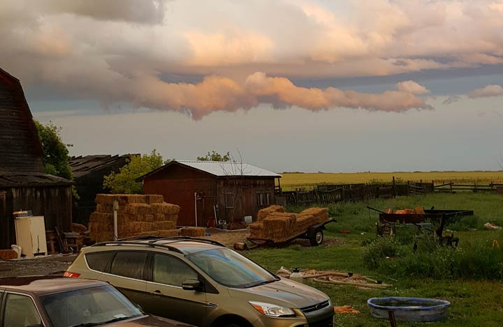 July 22: This Your Saskatchewan photo was taken by Sherri Wagner of a storm rolling through Tuesday night near Hague.