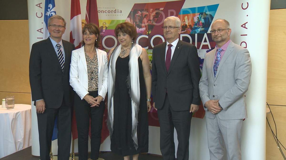 Transportation Minister and Concordia University Officials announce 52.7 million infrastructure project. Tuesday July 11, 2017.