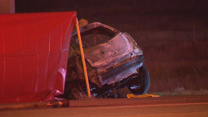 At around 11 p.m., Sunday, July 30, a vehicle was travelling south on Stoney Trail near 17 Avenue when it smashed into a light standard.