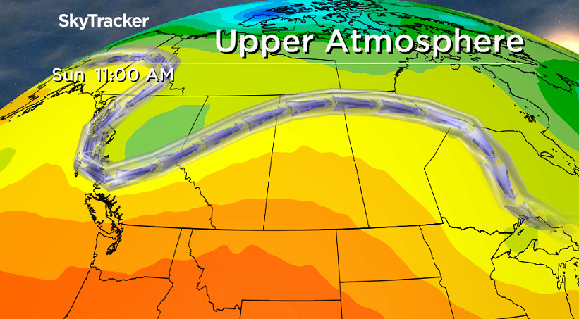 Upper ridge brings back the heat, sunshine and potentially the smoke to finish the weekend.