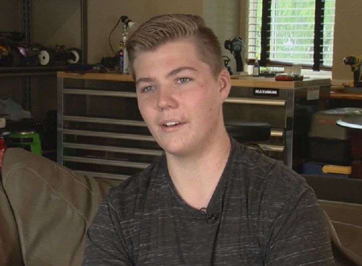 Thomas Bayer, 13, tackled an alleged thief in North Vancouver.