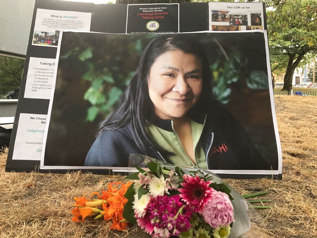 Tracey Morrison was remembered during a ceremony at Oppenheimer Park. 