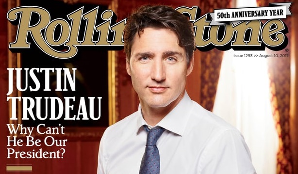 Prime Minister Justin Trudeau snags the cover of  the August Rolling Stone.
