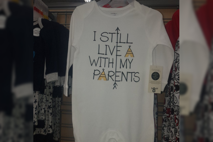 Walmart Canada pulled this onesie off shelves after it was criticized online. 
