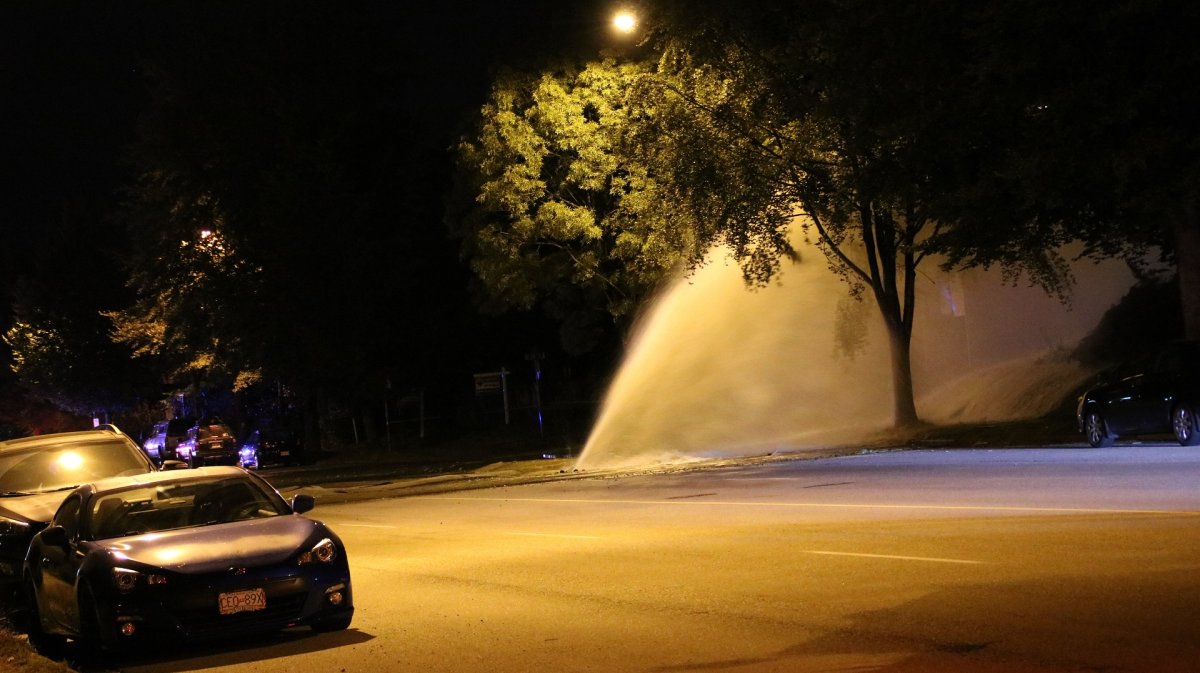 Homes evacuated after water main burst in East Vancouver BC