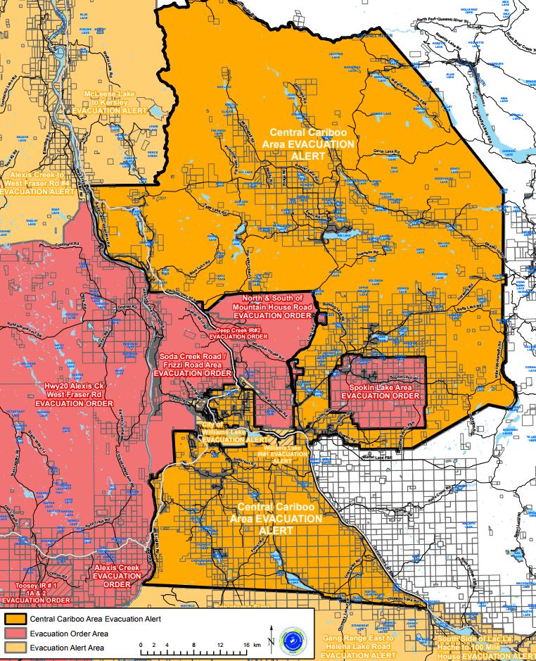 Williams Lake evacuation order lifted for some residents - image