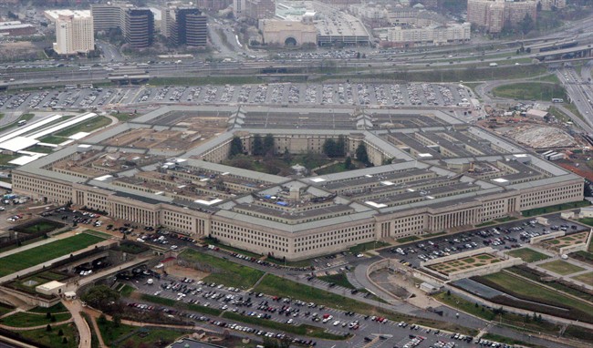 FILE - In this March 27, 2008 file photo, the Pentagon is seen in this aerial view in Washington.