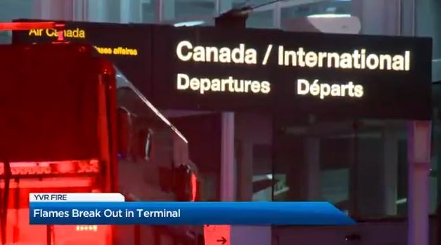 Fire crews were called to the Vancouver International Airport early Thursday morning.