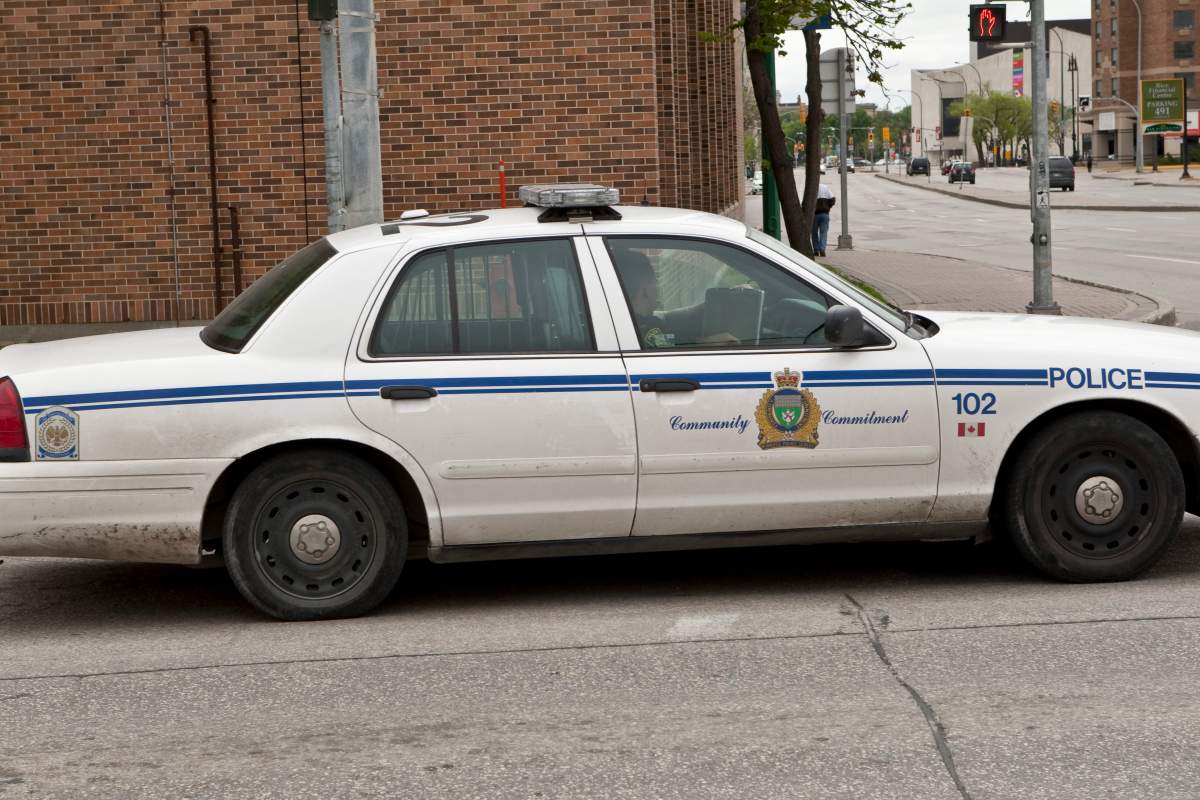 A Winnipeg police car patrols the street in Winnipeg on Monday, May 23, 2011.