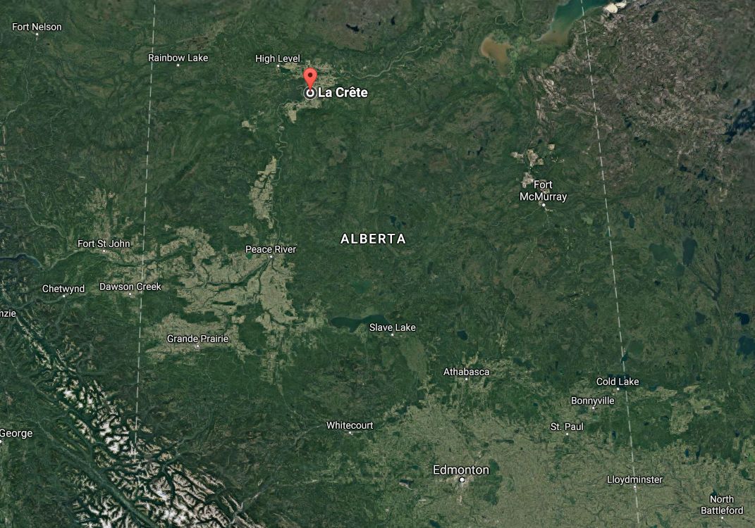 A pilot was killed when a plane crashed near La Crete, Alberta, on Wednesday, Aug. 9, 2017.