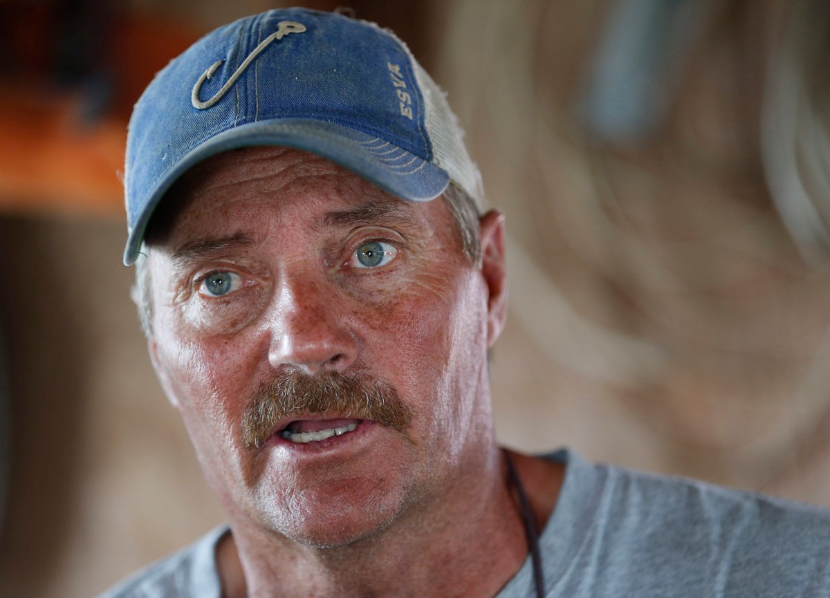 In this May 17, 2017, file photo shows Tangier Island mayor, James "Ooker" Eskridge, speaks during an interview in Tangier, Va. 