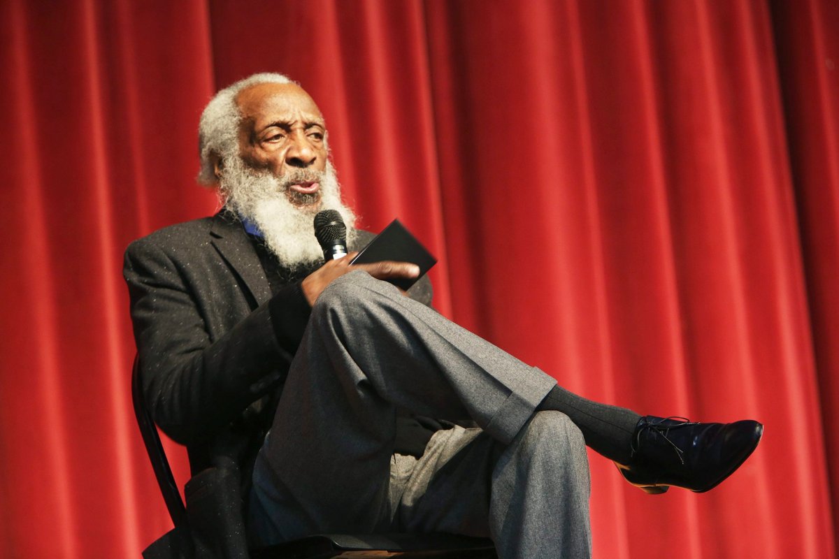 Dick Gregory died late Saturday, Aug. 19, 2017, in Washington, D.C. after being hospitalized for about a week, his son Christian Gregory told The Associated Press. 