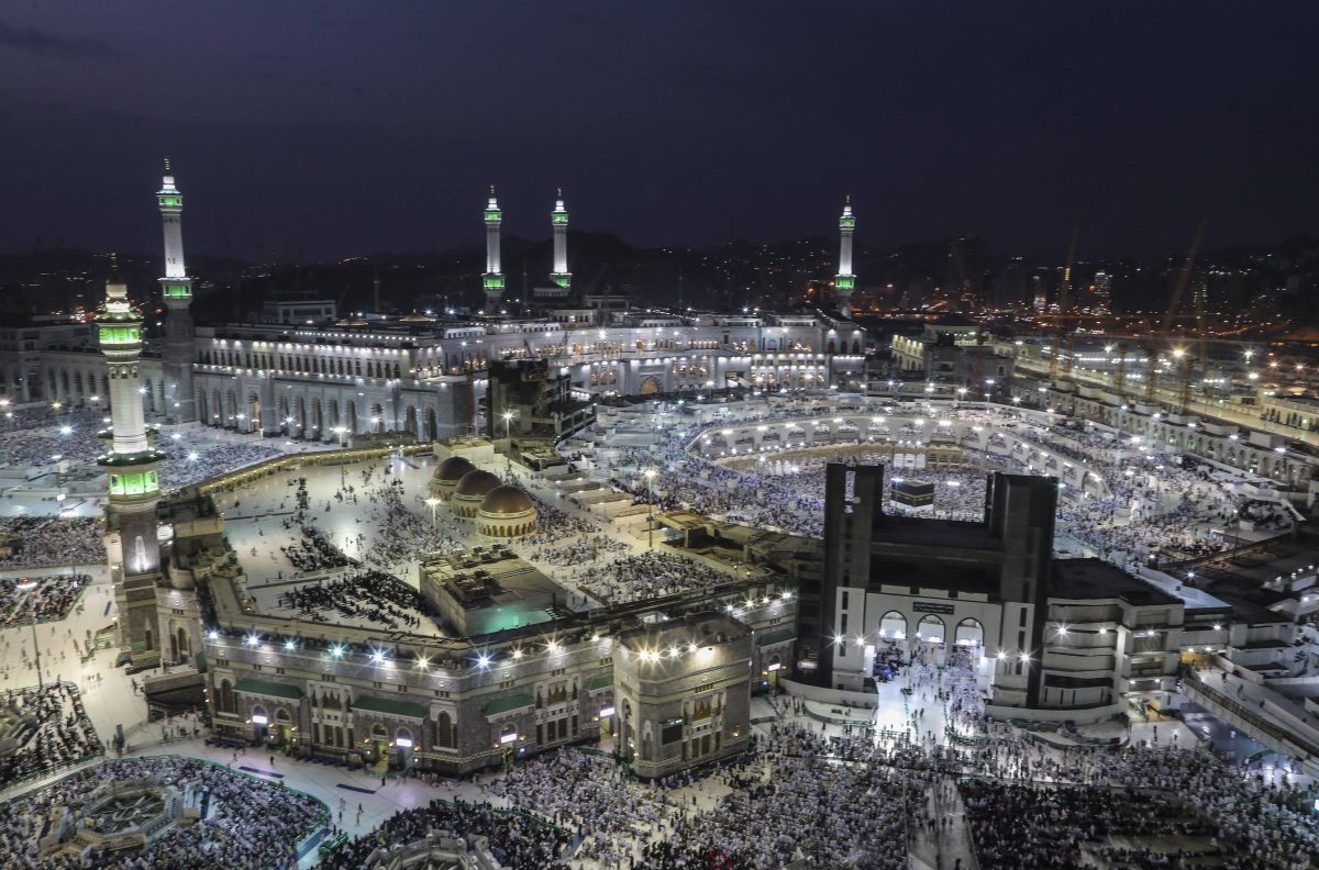 A general view of the Grand Mosque in Mecca, Saudi Arabia, 29 August 2017.