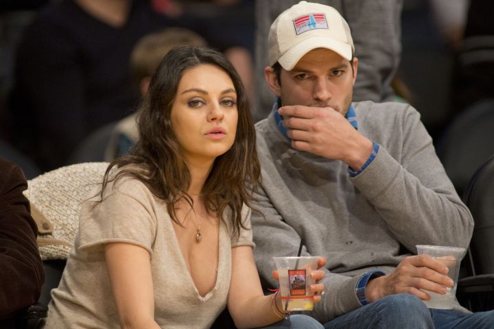 (L-R): Mila Kunis and Ashton Kutcher.