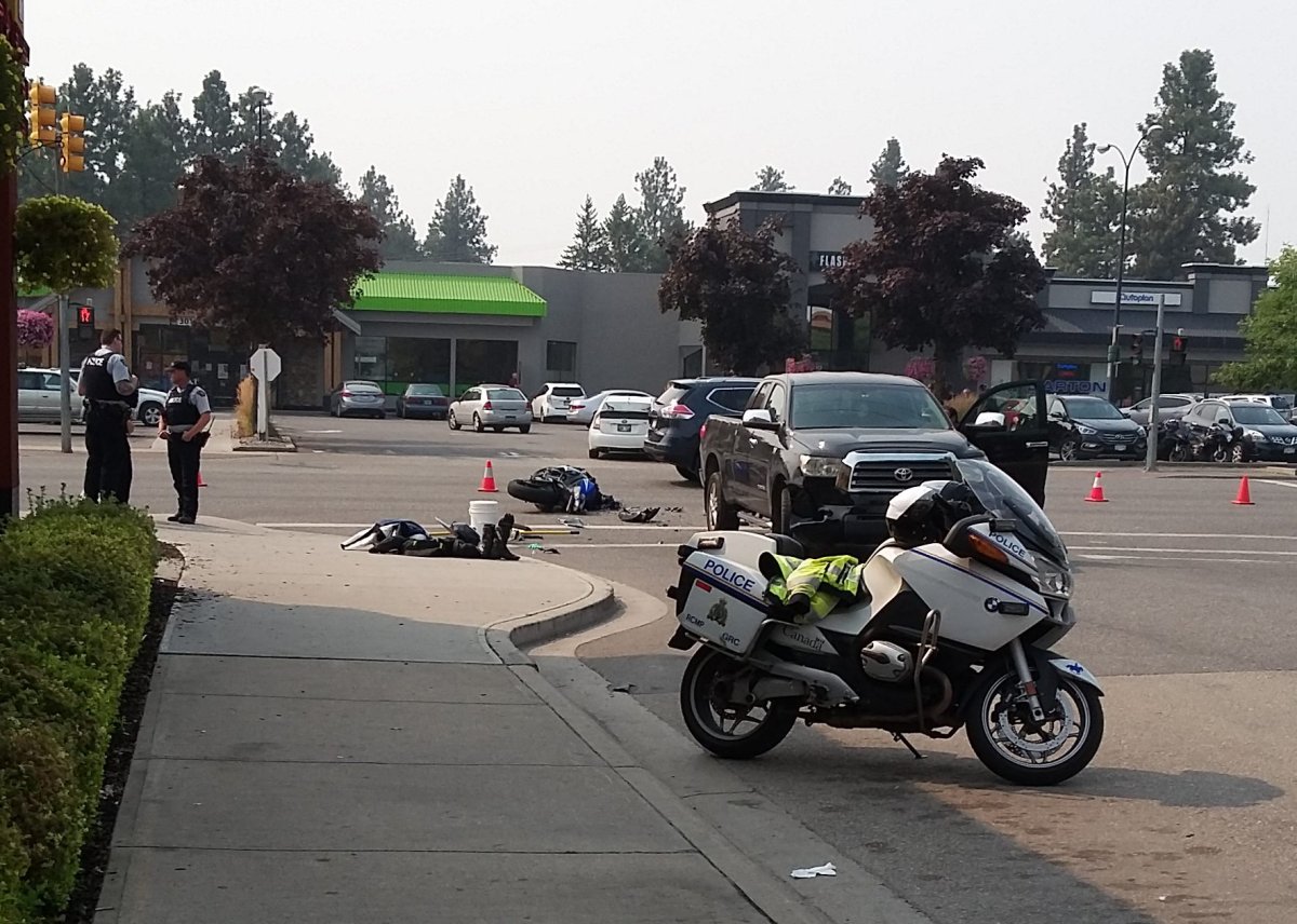 Motorcyclist injured in Kelowna crash - image