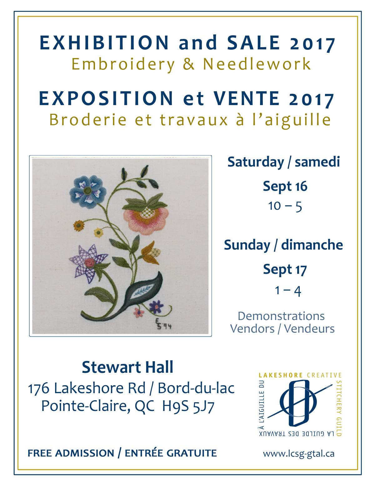 Needlework Exhibition – 16-17 September 2017 - image