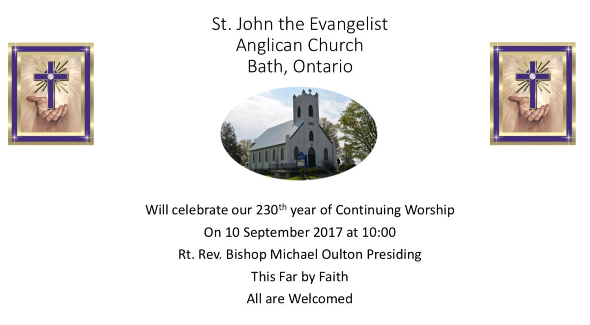 St. John the Evangelist Anglican Church in Bath is celebrating 230 years - image