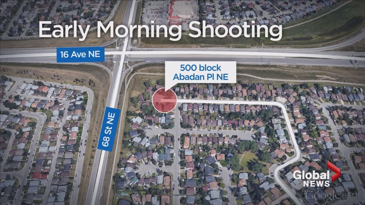 Calgary police are investigating an early morning shooting on Abadan place Friday. 