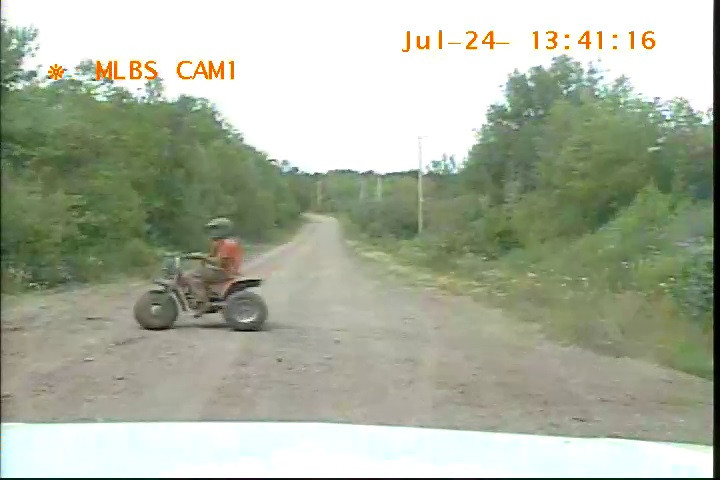 Nova Scotia RCMP are on the look out after they say the driver of this ATV did not stop for police twice. 